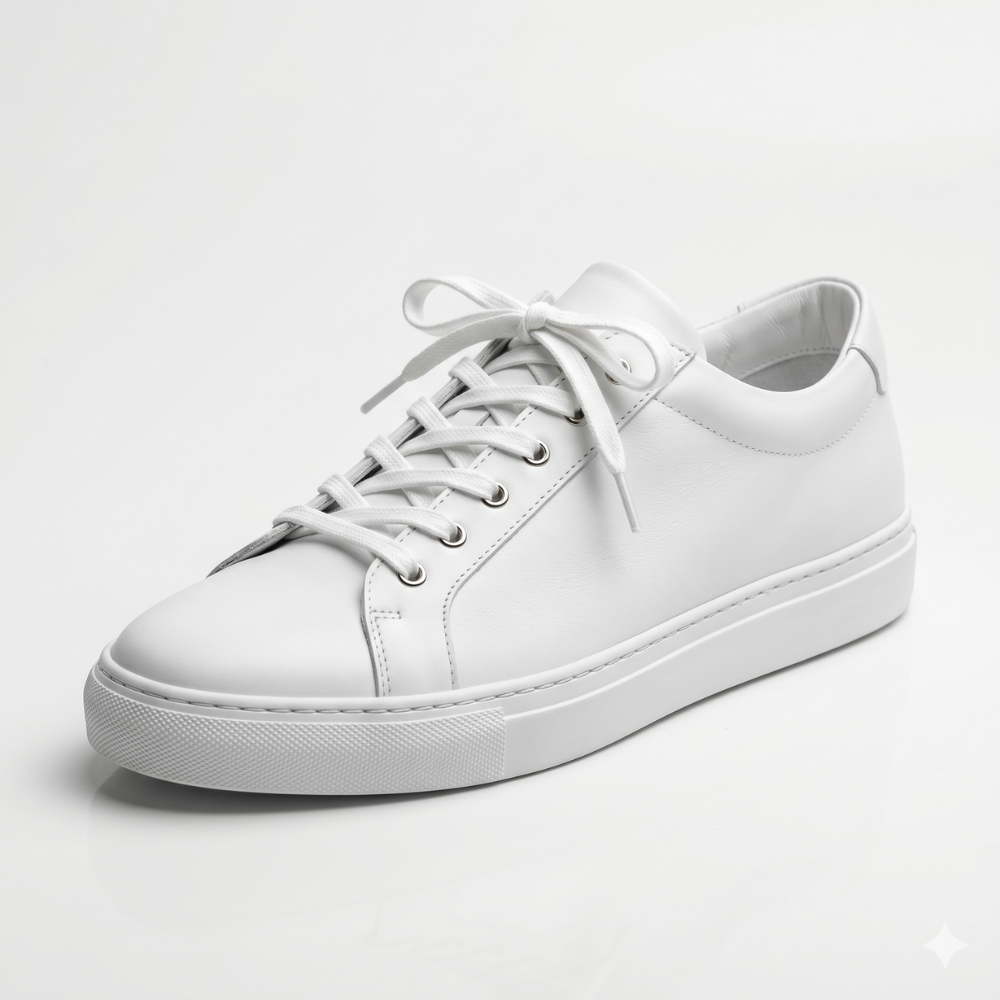 White Corven Leather Sneakers