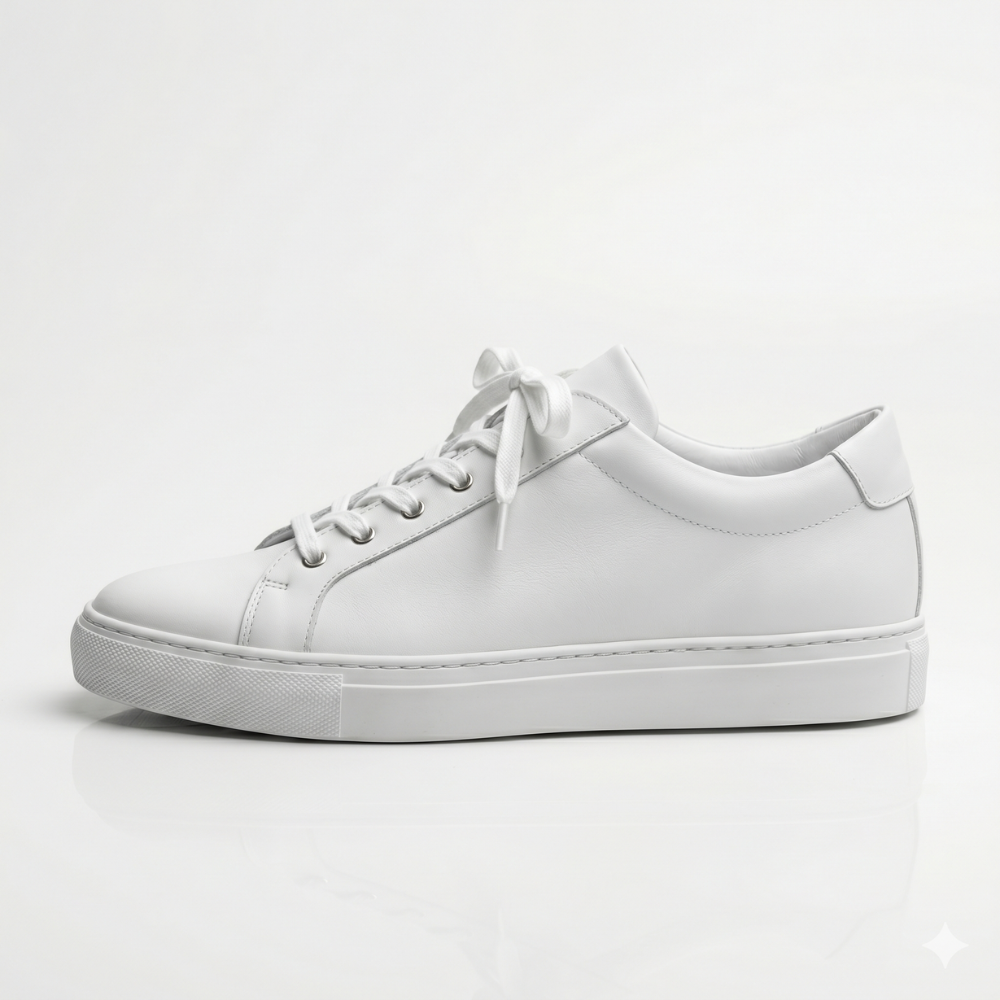 White Corven Leather Sneakers