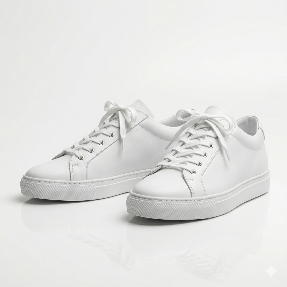 White Corven Leather Sneakers